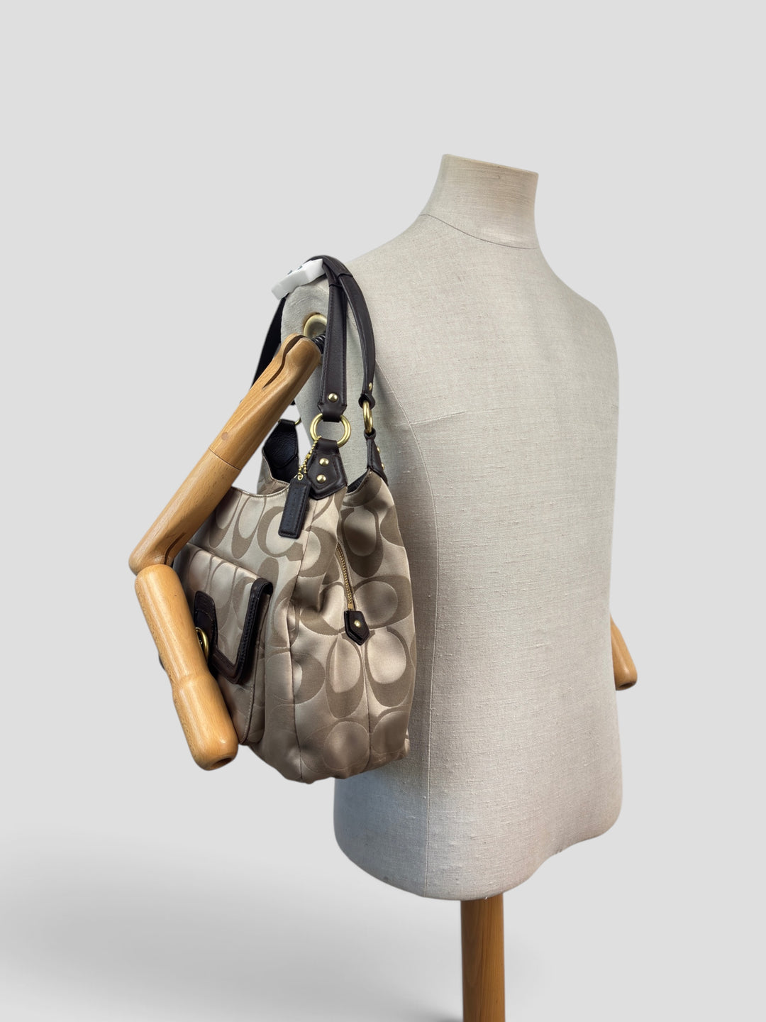 Coach Campbell Signature Hobo Shoulder Bag