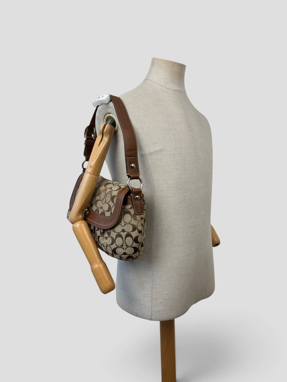 Coach Signature Flap Shoulder Bag