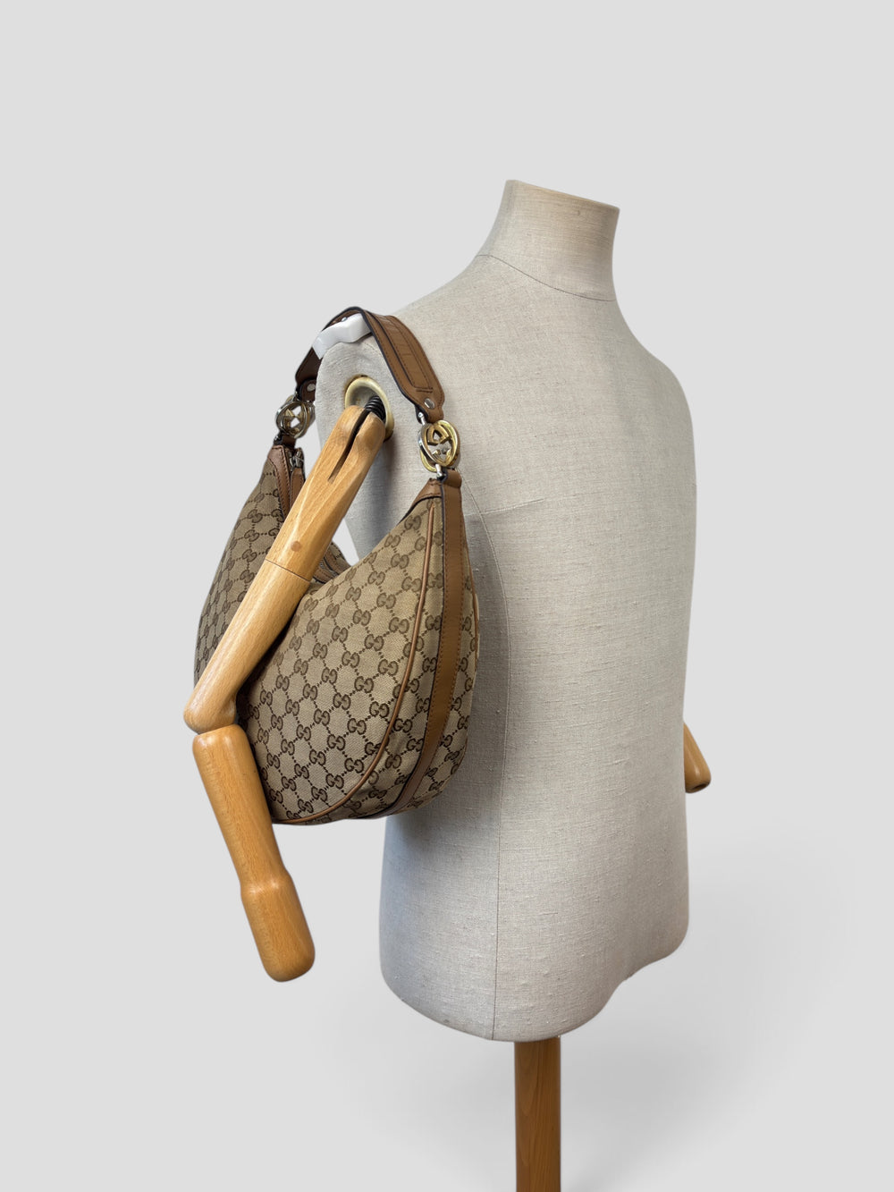 Gucci Twins GG Canvas Hobo Shoulder Bag