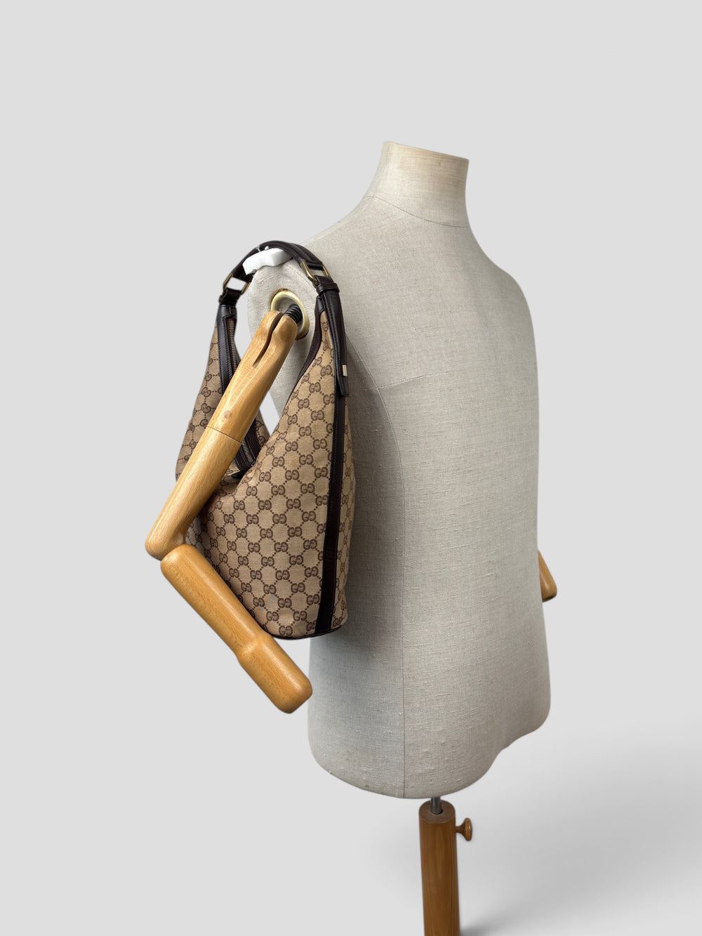 Gucci GG Canvas Hobo Shoulder Bag