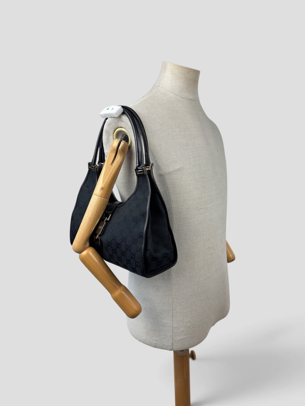 Gucci Jackie Bardot GG Canvas Shoulder Bag