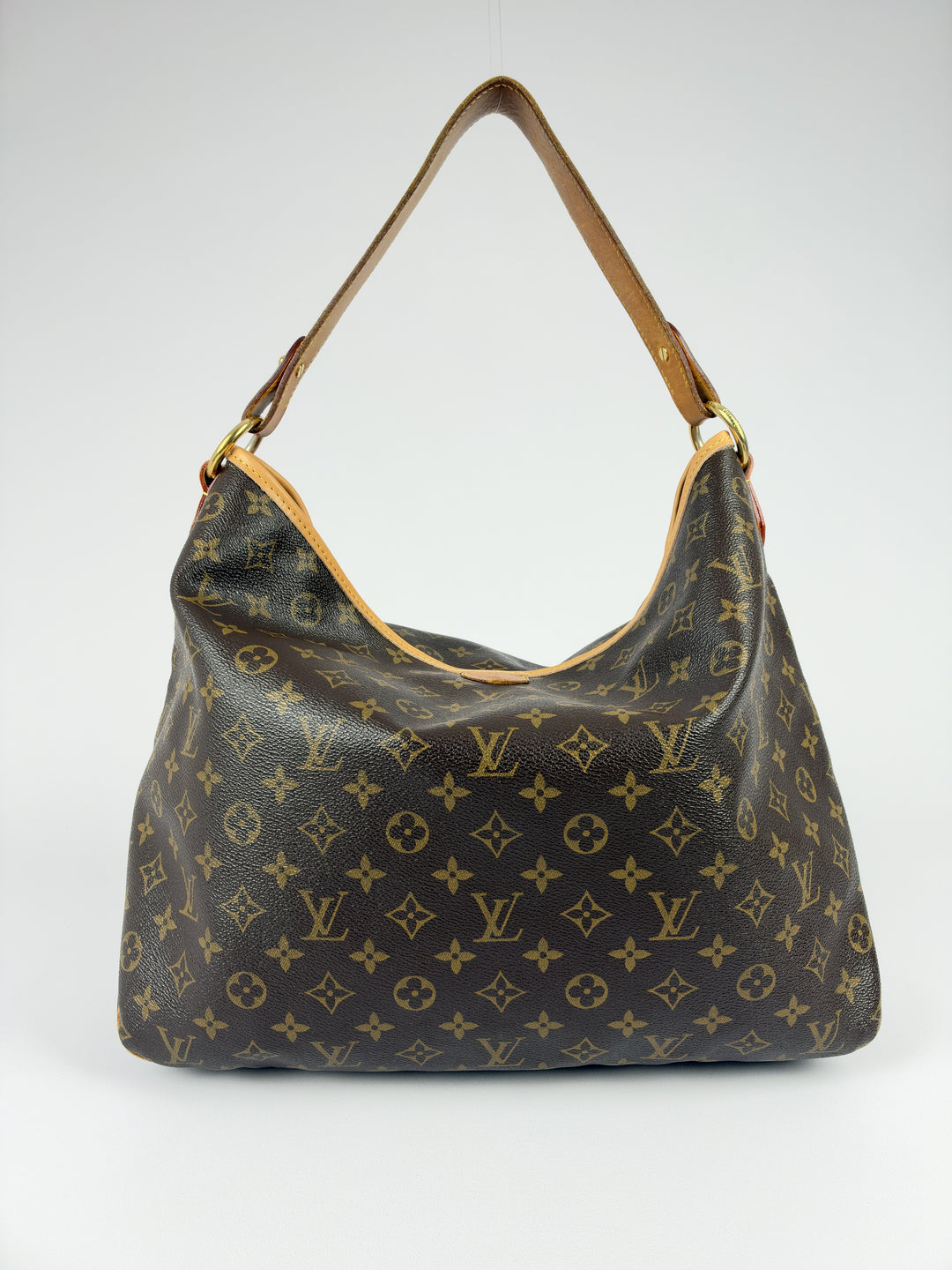 Louis Vuitton Monogram Delightful MM Shoulder Bag in Braun/Ebenholz, Detailansicht 1