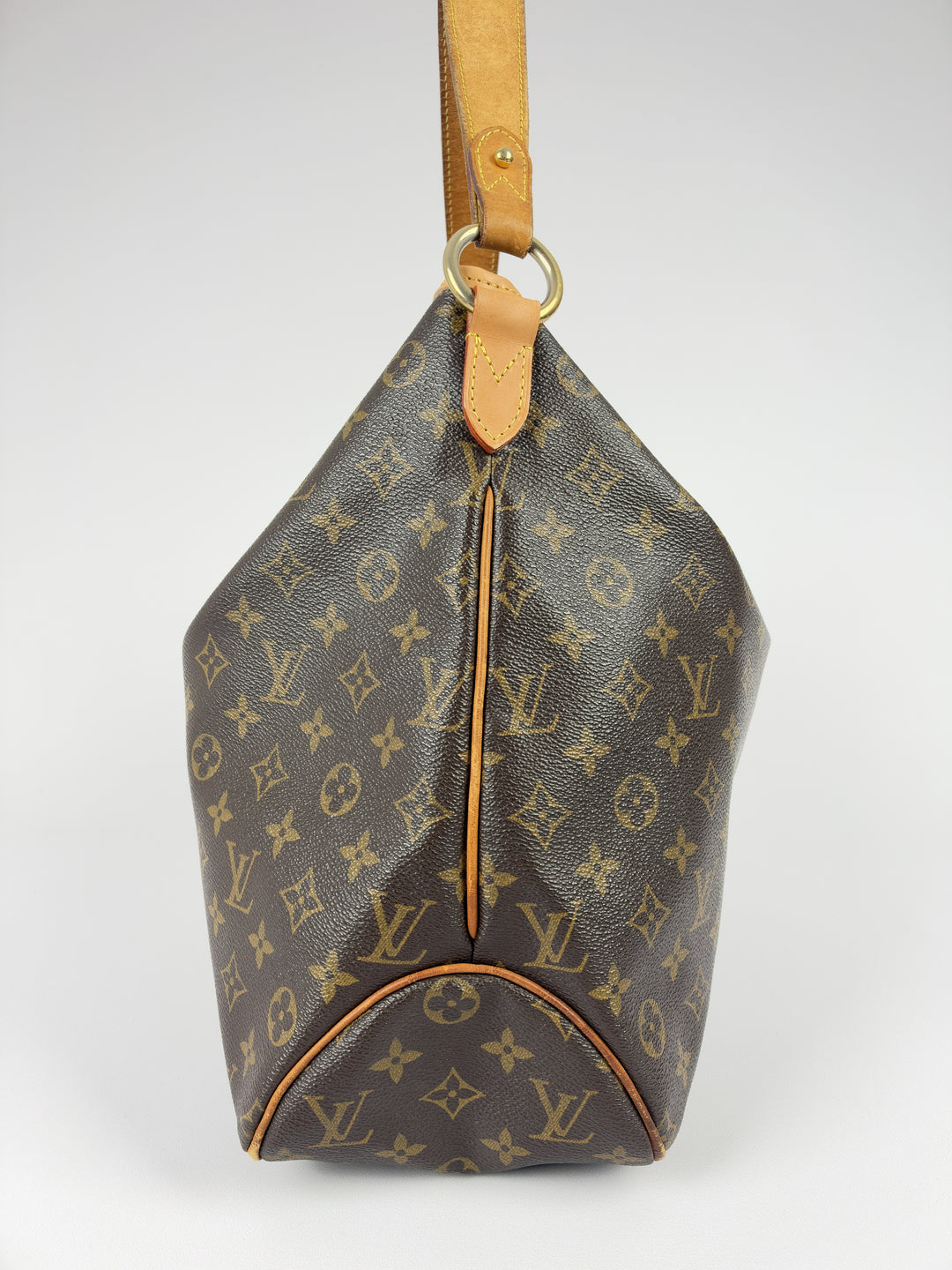 Louis Vuitton Monogram Delightful MM Shoulder Bag in Braun/Ebenholz, Detailansicht 2