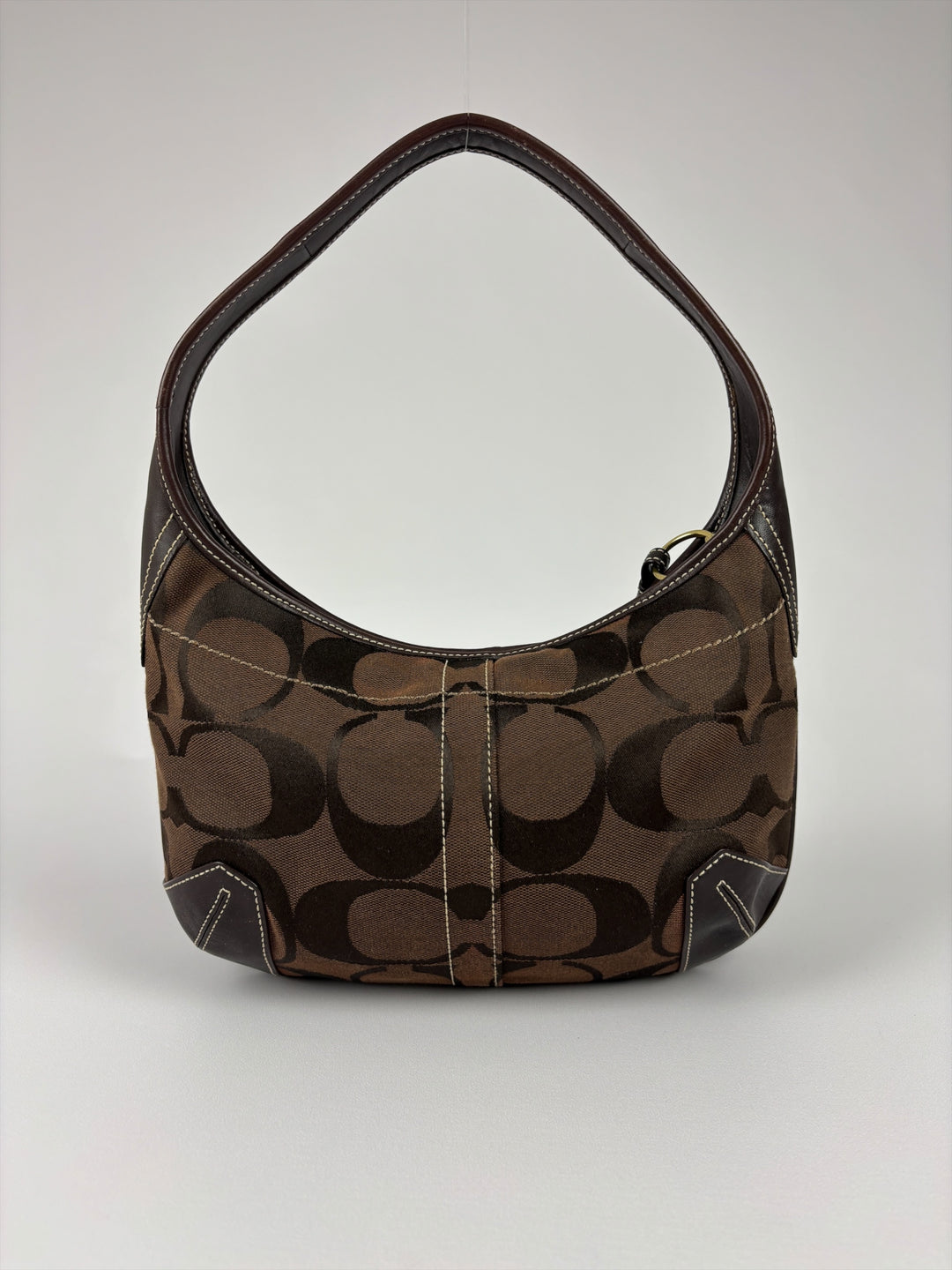 Coach Signature Ergo Hobo Shoulder Bag in Braun, Detailansicht 3