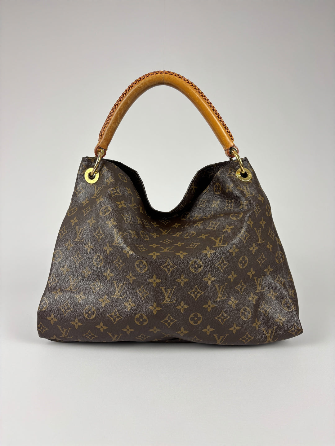 Louis Vuitton Monogram Artsy MM Shoulder Bag in Braun, Detailansicht 3