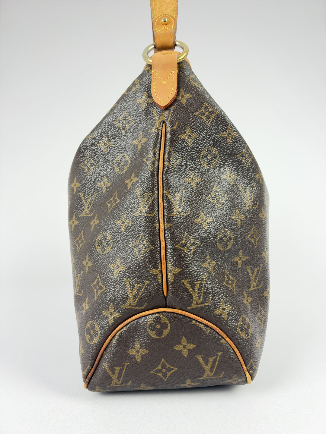 Louis Vuitton Monogram Delightful MM Shoulder Bag in Braun/Ebenholz, Detailansicht 4