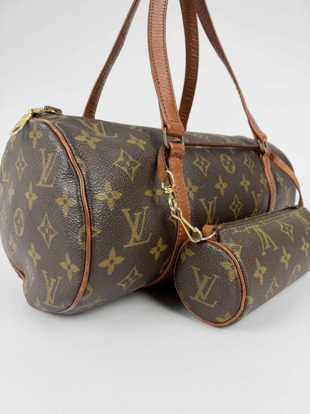 Louis Vuitton Monogram Papillon 30 in Braun/Ebenholz, Detailansicht 5