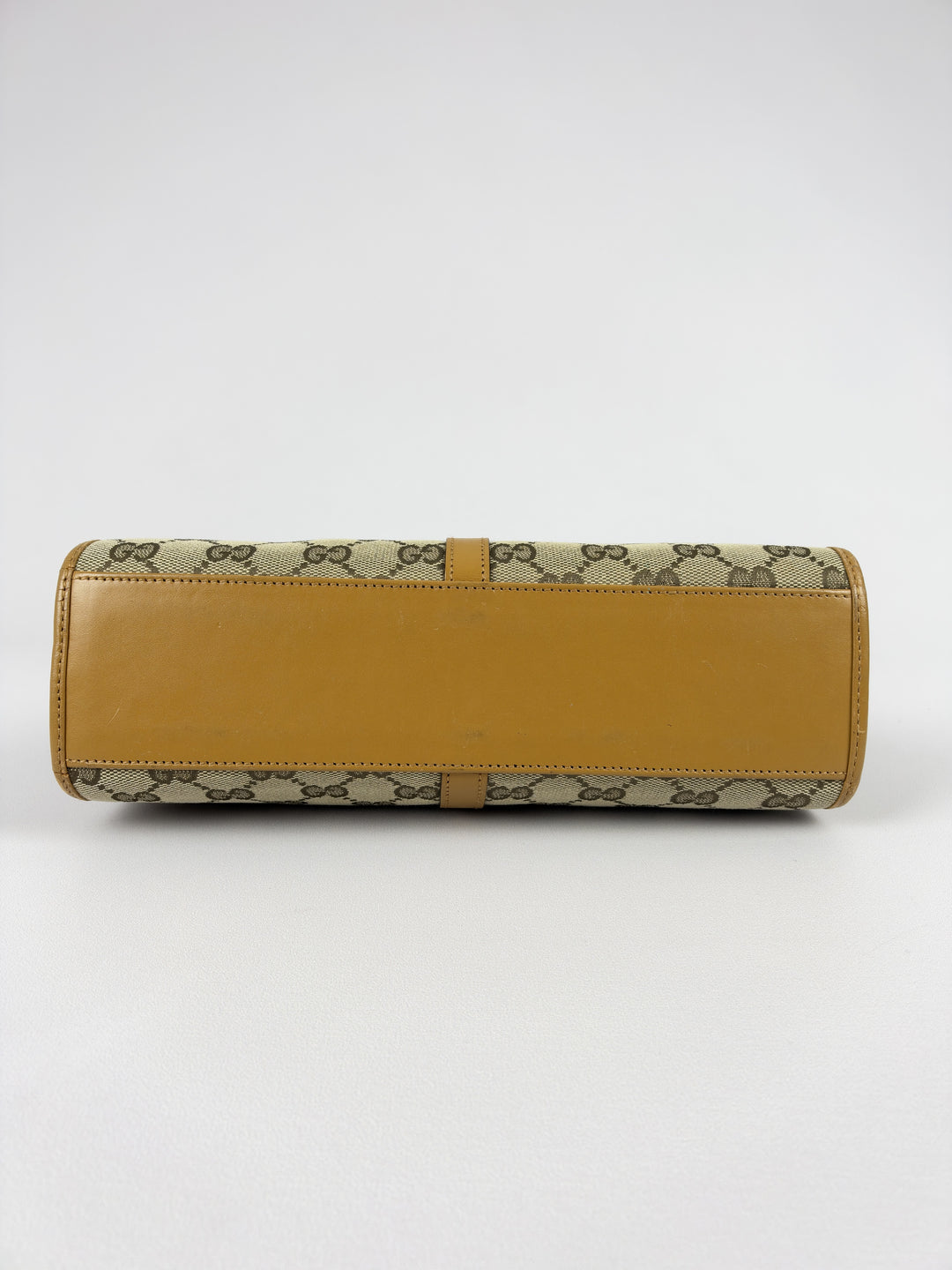 Gucci GG Canvas Jackie Shoulder Bag in Beige/Ebenholz, Detailansicht 6