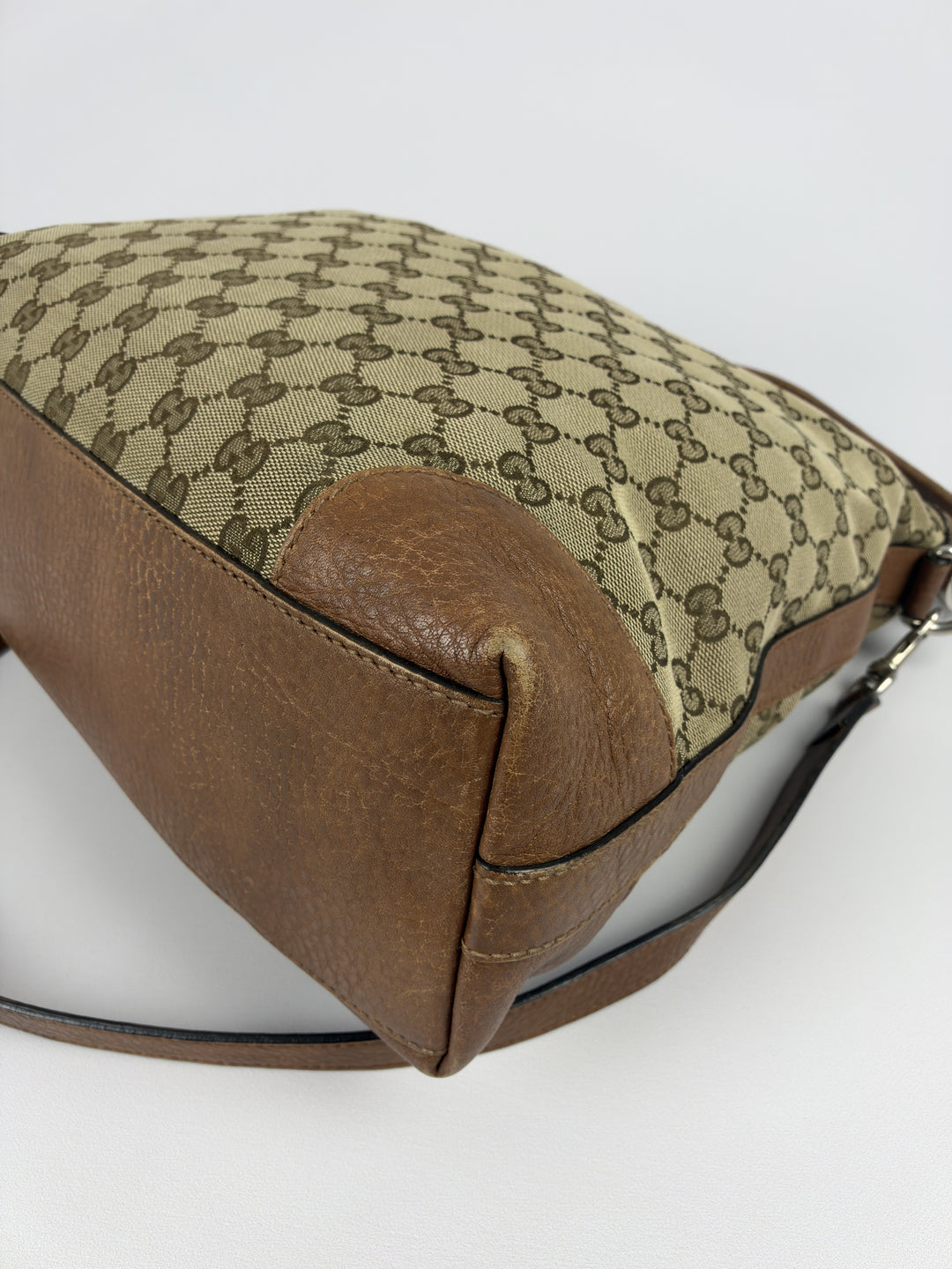 Gucci Miss GG Hobo Shoulder Bag in Beige/Ebenholz, Detailansicht 8