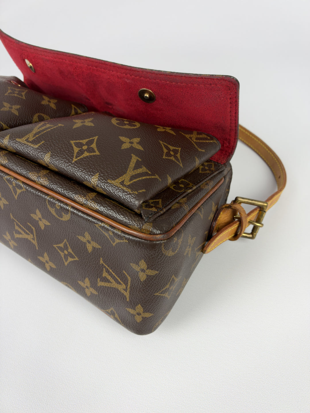 Louis Vuitton Monogram Viva Cité PM Shoulder Bag in Braun, Detailansicht 8