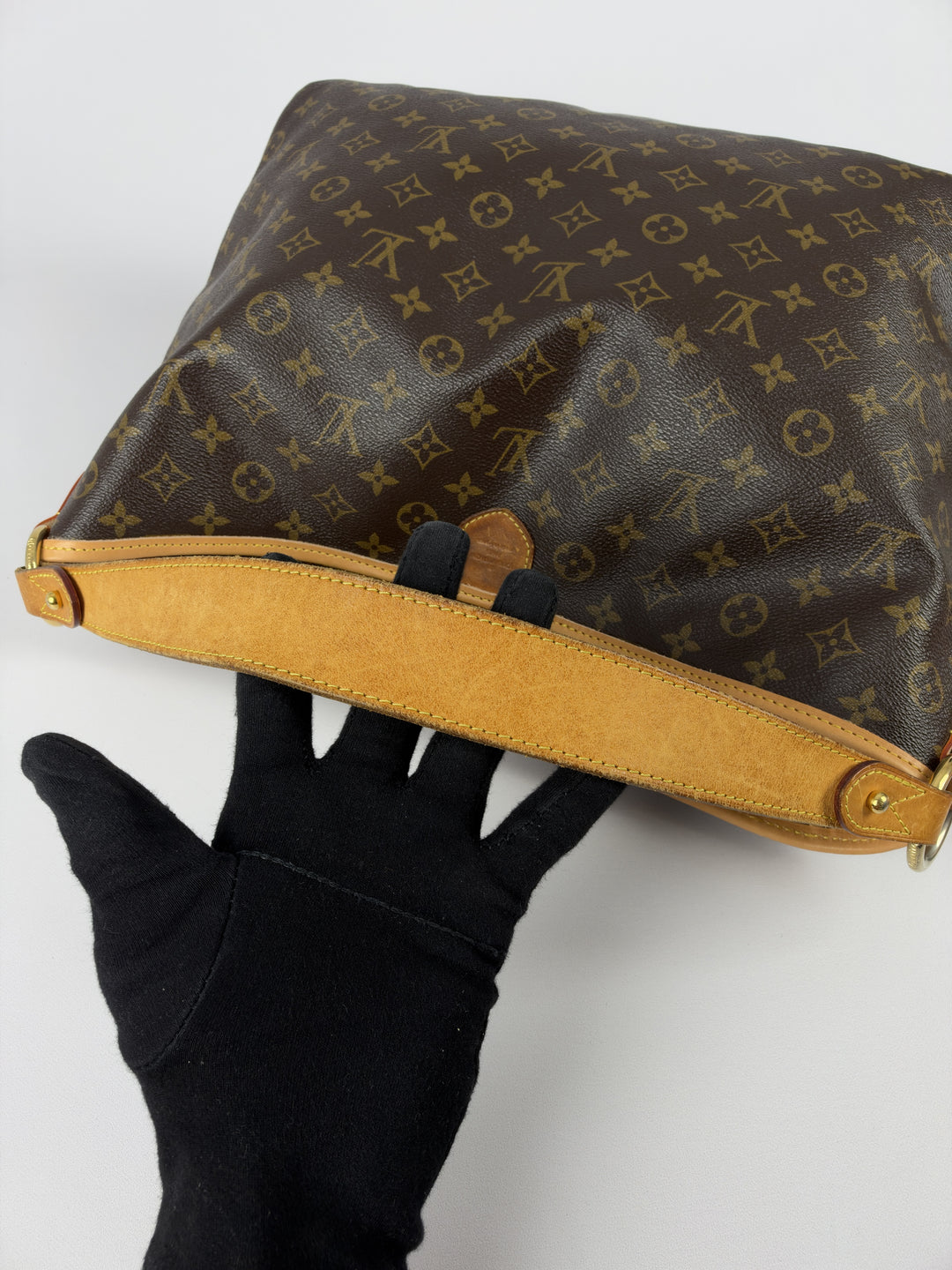 Louis Vuitton Monogram Delightful MM Shoulder Bag in Braun/Ebenholz, Detailansicht 11
