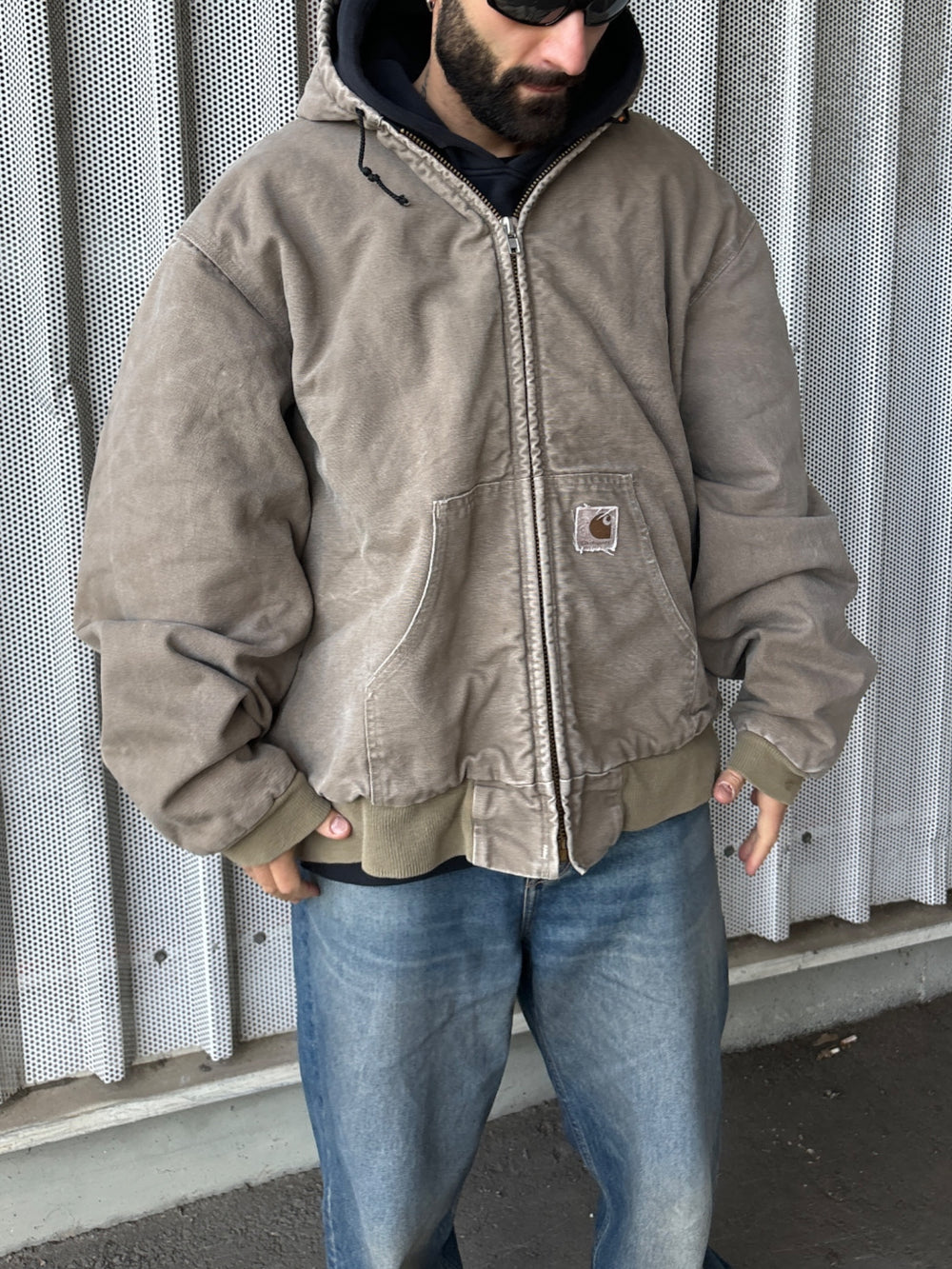 Carhartt Active Workwear Jacke Beige herren, second hand carhartt workwear jacket men