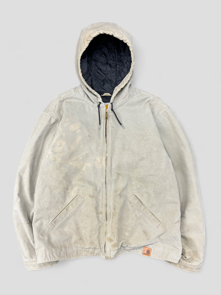 Carhartt Active workwear Jacket Used Look Grey, vintage carharrt jacke grau