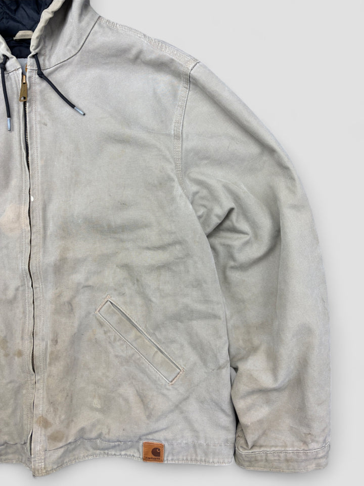 Carhartt Active workwear Jacket Used Look Grey, vintage carharrt jacke grau