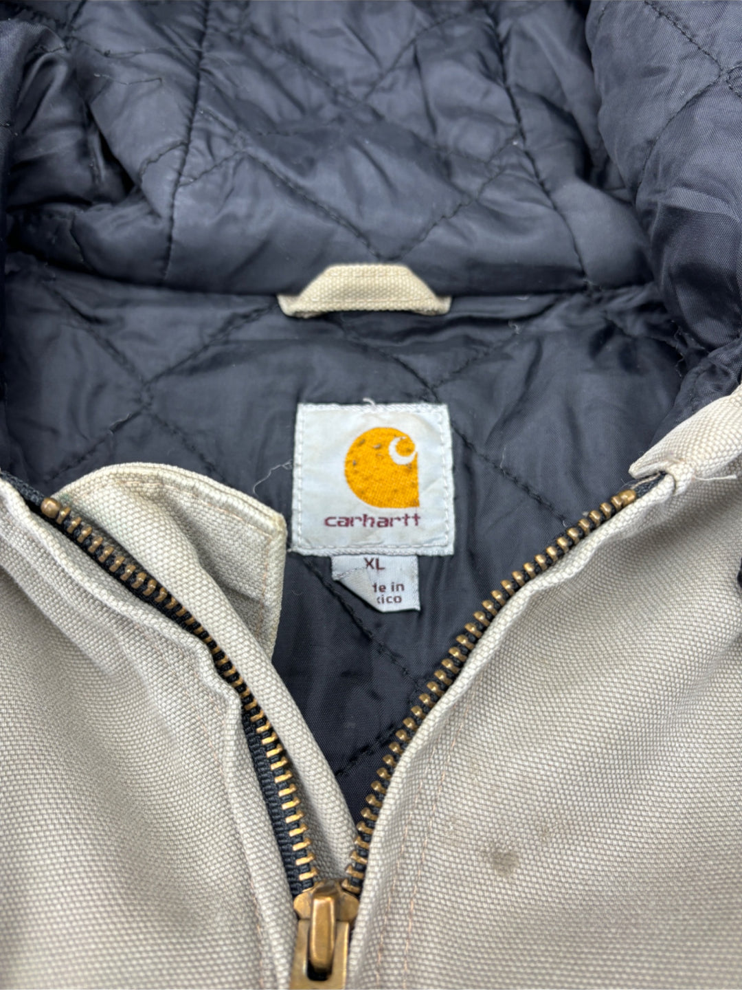 Carhartt Active workwear Jacket Used Look Grey, vintage carharrt jacke grau