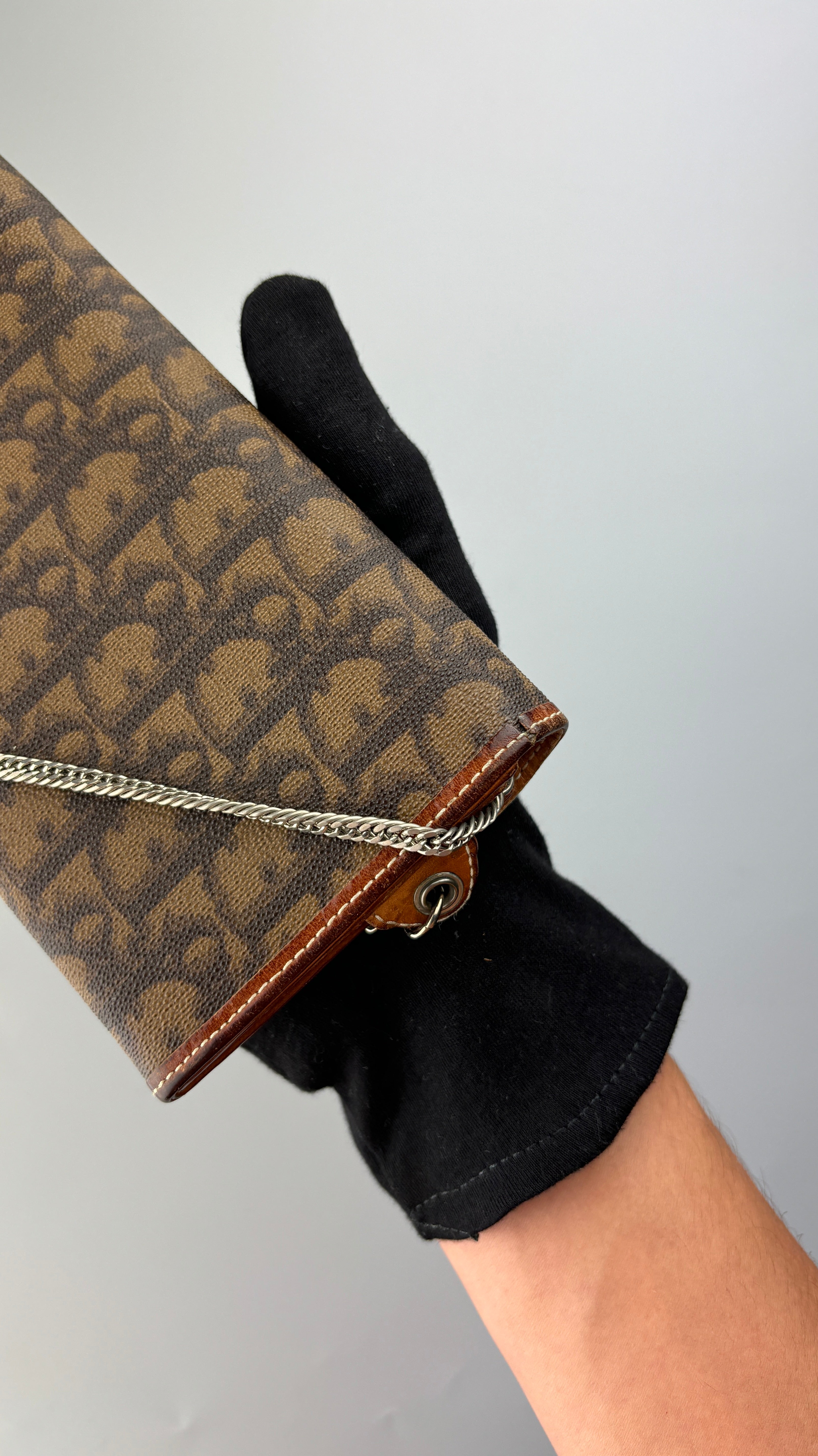 Christian Dior Monogram Chain Wallet