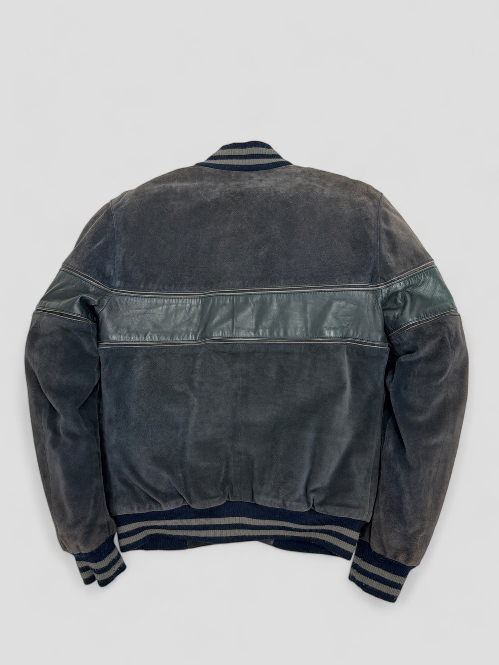 D und G Archive 1996 Logo Patch Bomberjacke Herren grau, grey second hand dolce gabbana bomberjacket