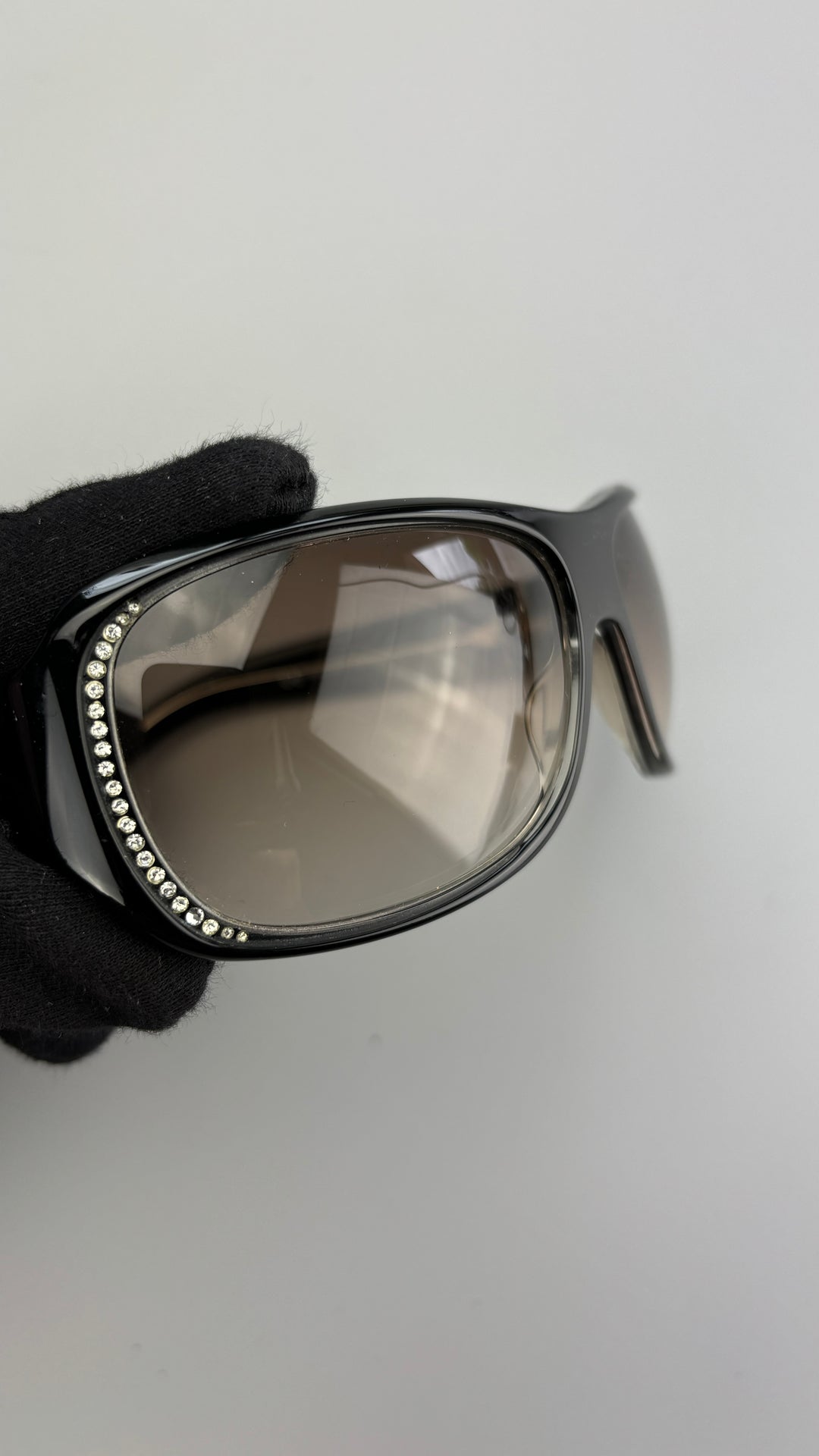 Dior Vintage WMS Sonnenbrille für Damen schwarz, black second hand dior sunglasses women