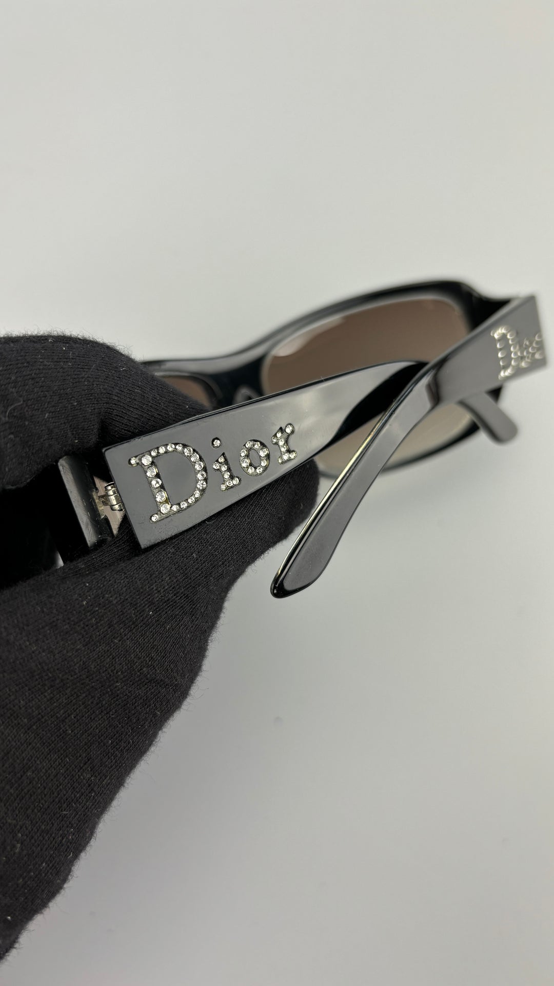 Dior Vintage WMS Sonnenbrille für Damen schwarz, black second hand dior sunglasses women