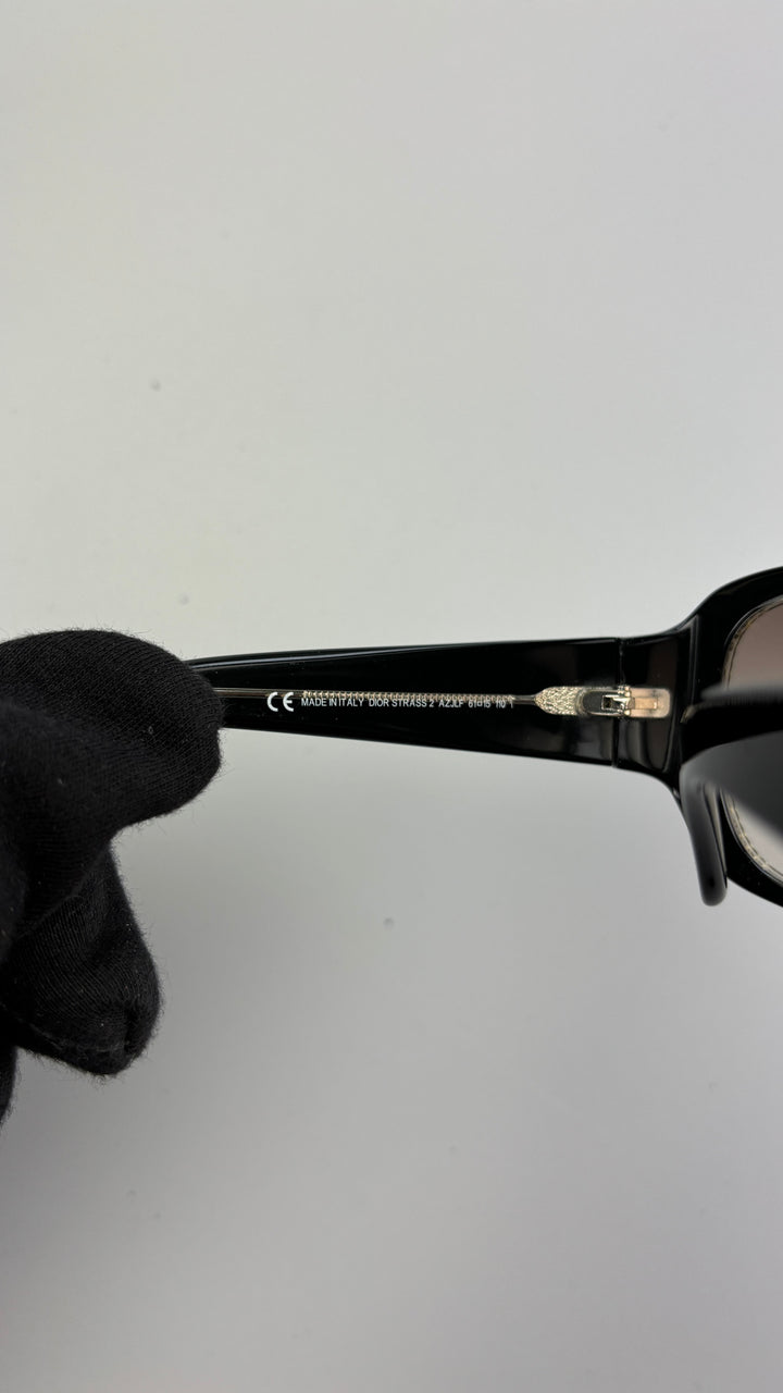 Dior Vintage WMS Sonnenbrille für Damen schwarz, black second hand dior sunglasses women