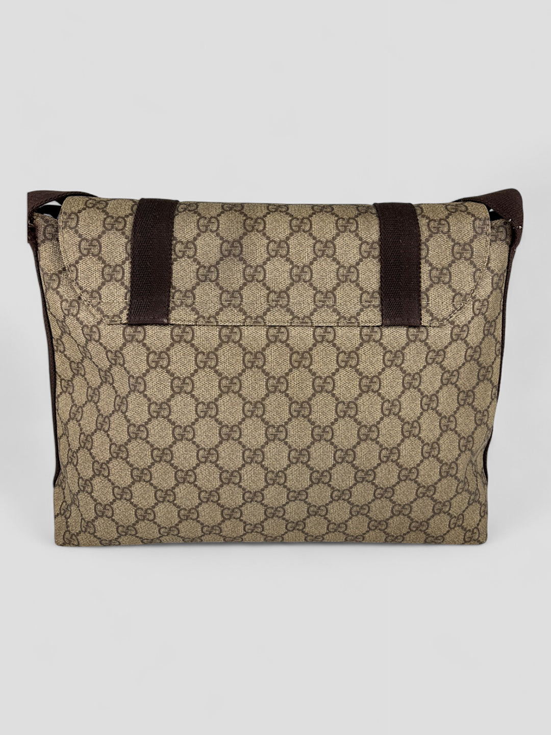 Gucci Double Clip Umhaengetasche aus Monogramm-Canvas mit Clip-Verschlüssen und verstellbarem Schultergurt 2