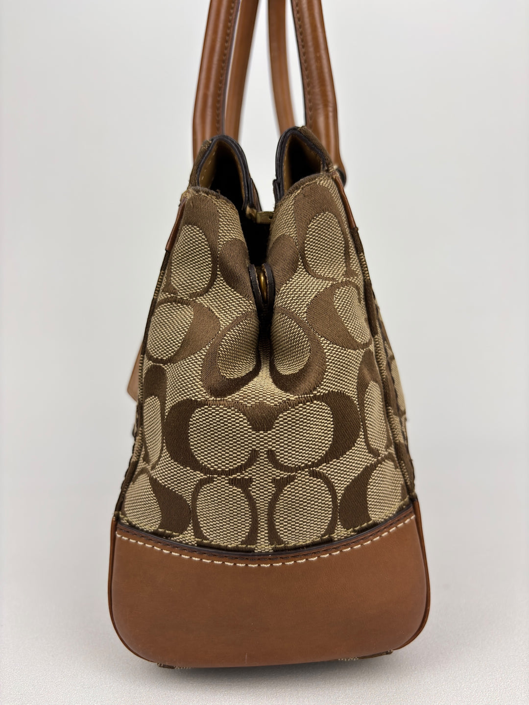 Coach Signature Turnlock Satchel Shoulder-Bag