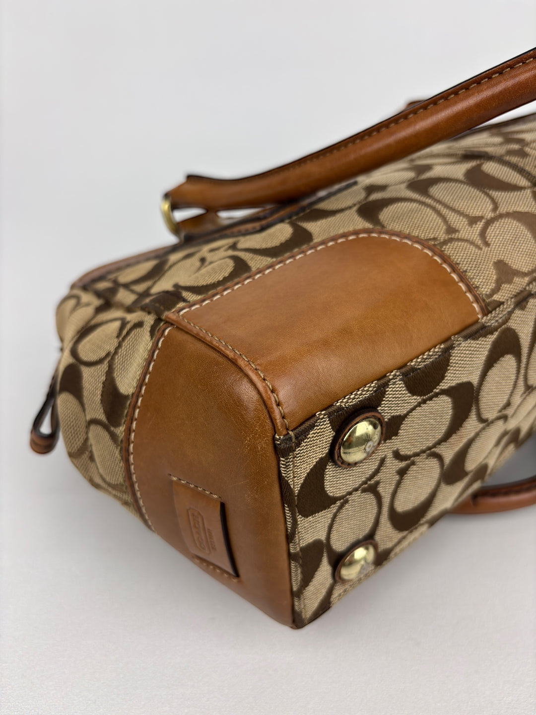 Coach Signature Turnlock Satchel Shoulder-Bag