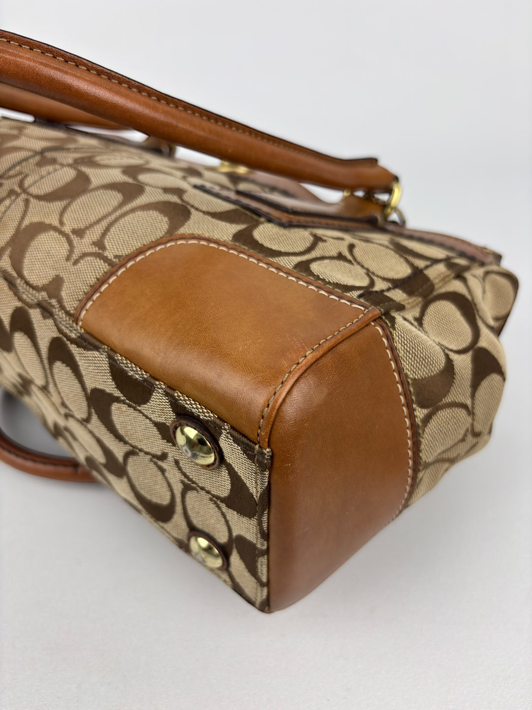 Coach Signature Turnlock Satchel Shoulder-Bag