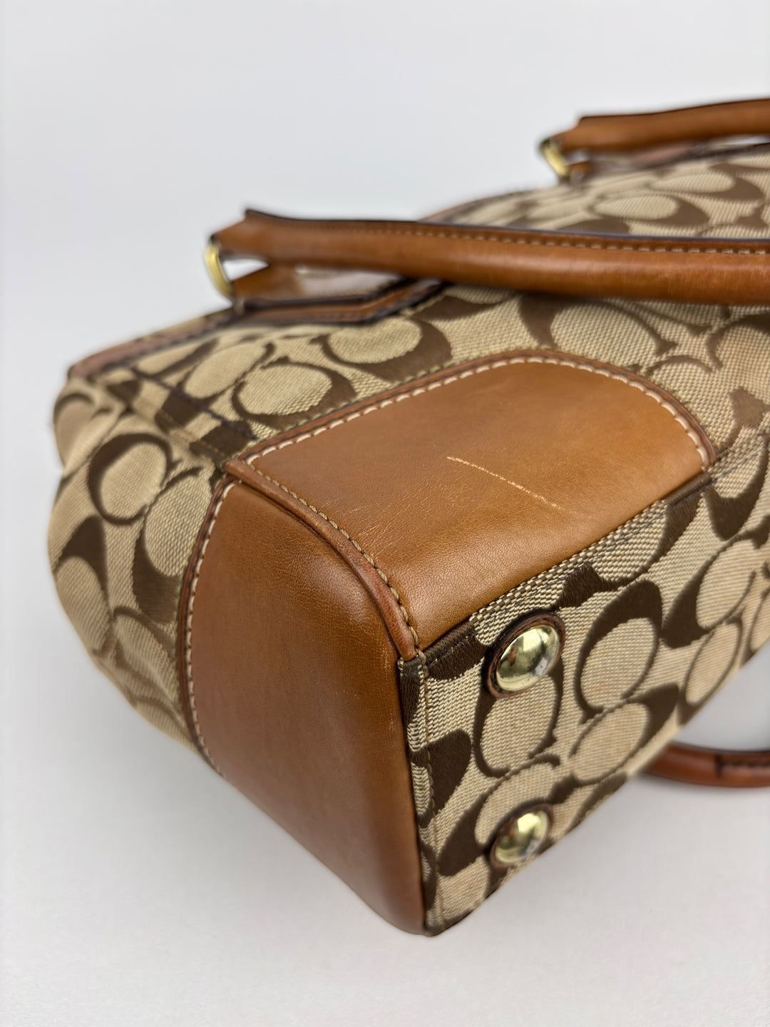 Coach Signature Turnlock Satchel Shoulder-Bag