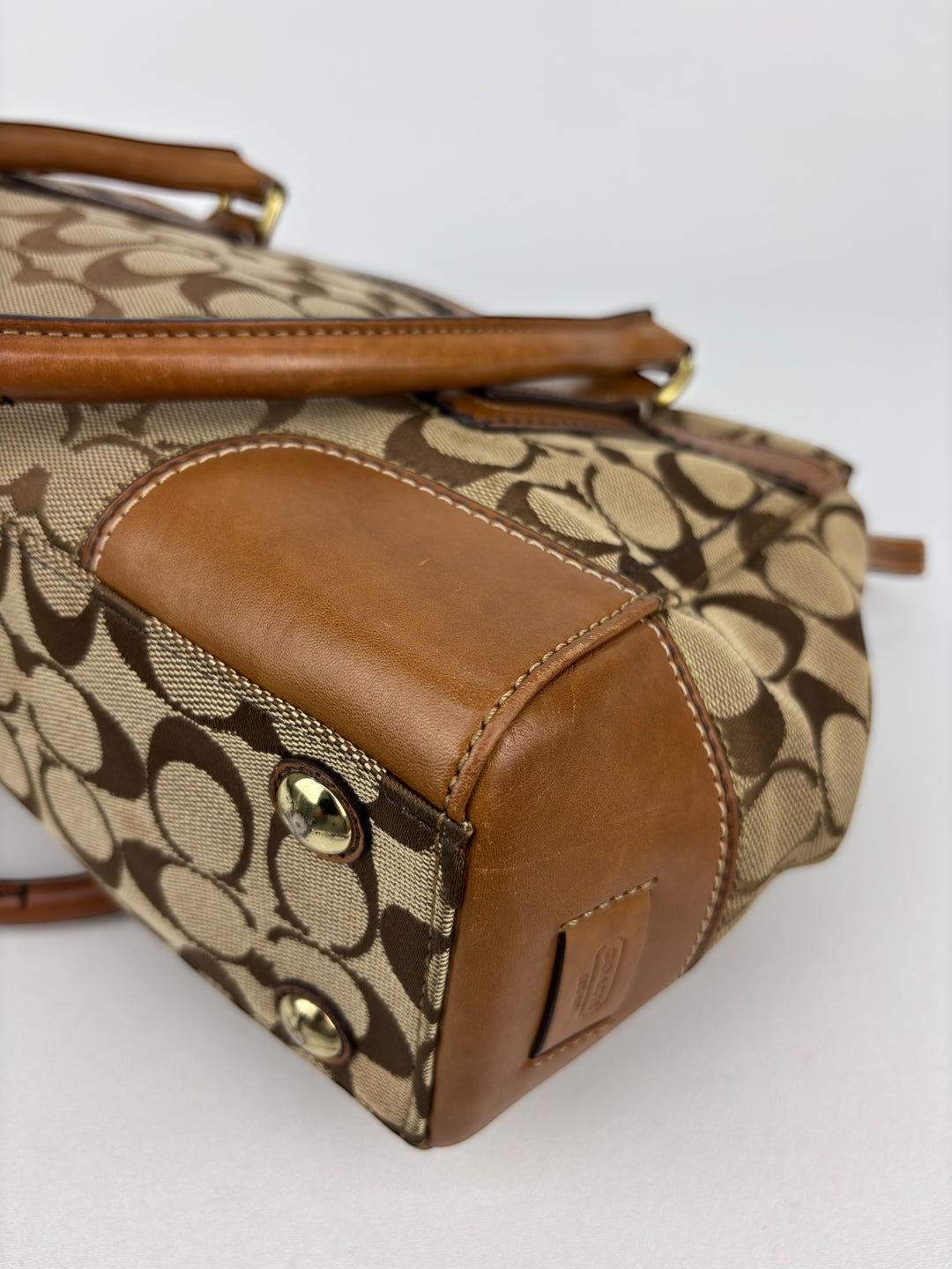 Coach Signature Turnlock Satchel Shoulder-Bag