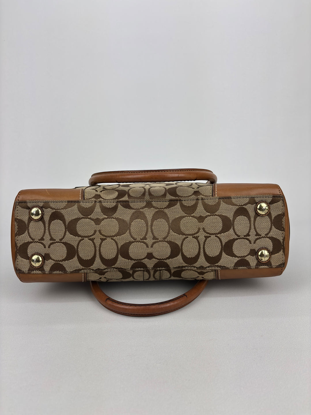 Coach Signature Turnlock Satchel Shoulder-Bag