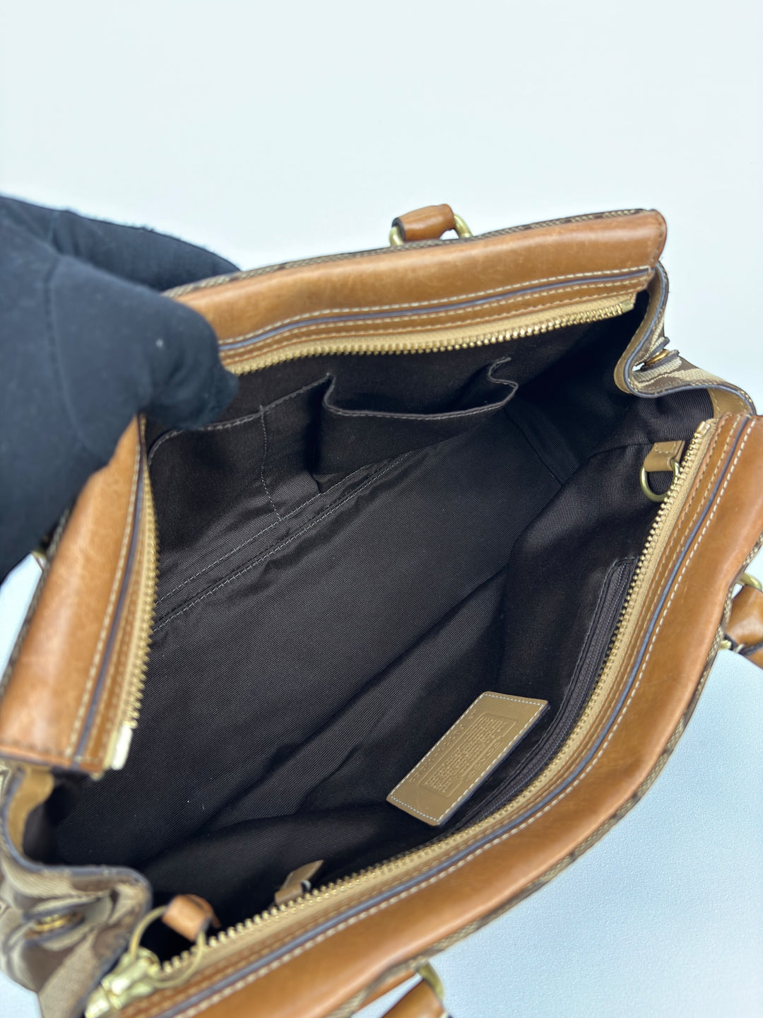 Coach Signature Turnlock Satchel Shoulder-Bag
