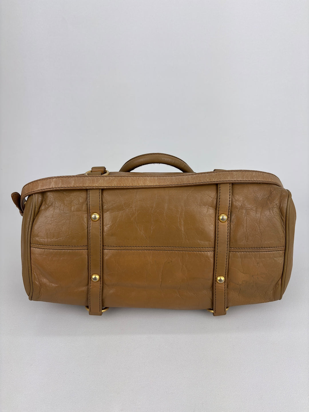 Miu Miu Vitello Lux Bow Bauletto Handbag
