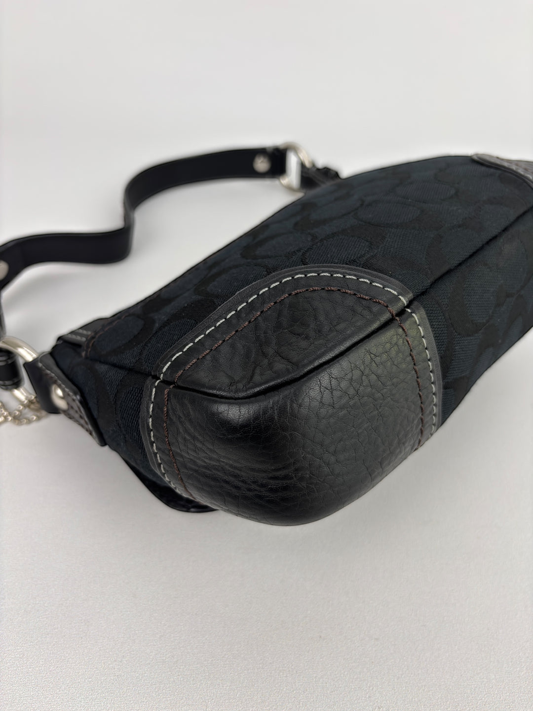 Coach Signature Turnlock Flap Shoulder Bag