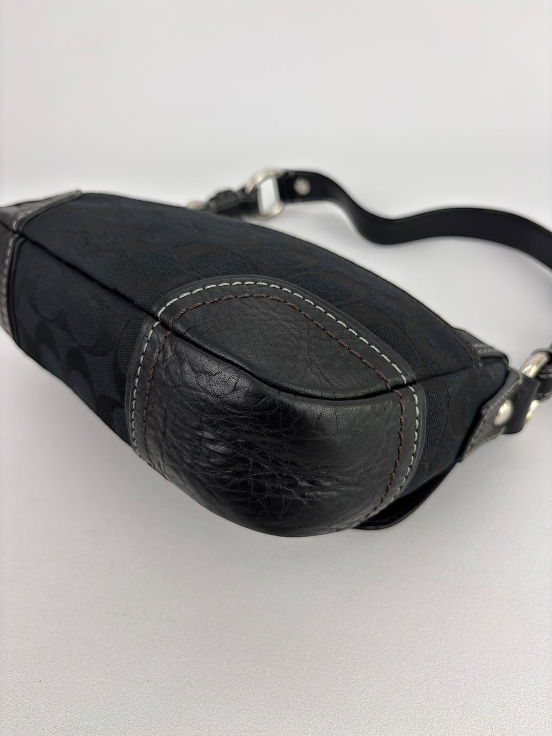 Coach Signature Turnlock Flap Shoulder Bag