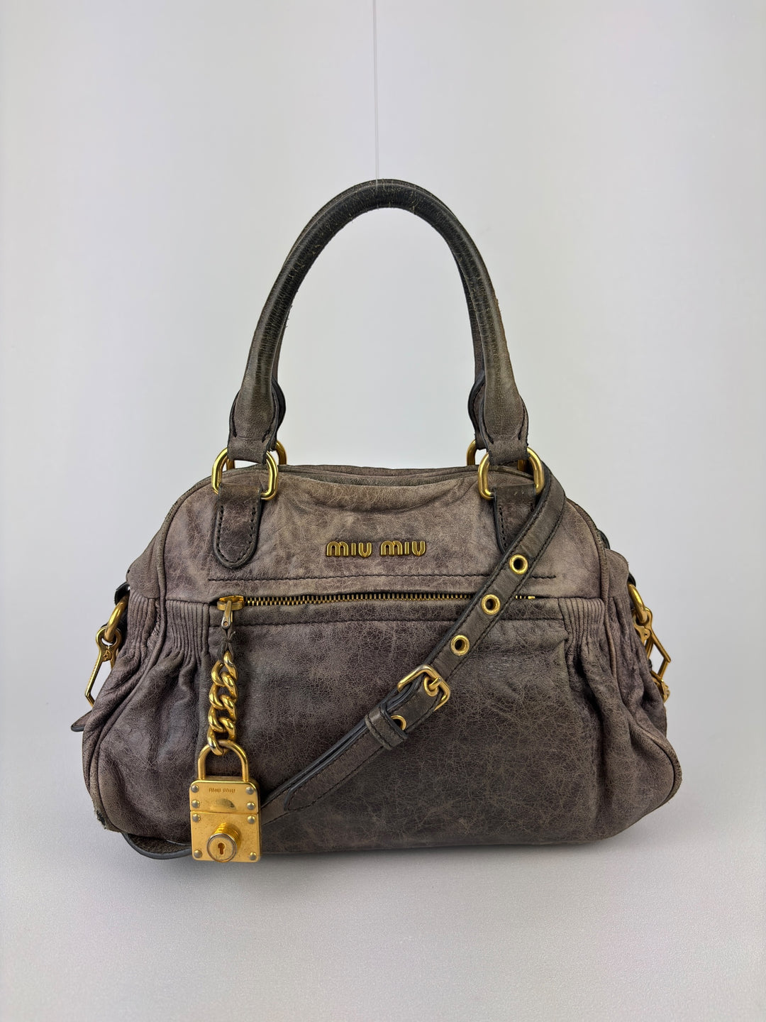 Miu Miu Vitello Lux Satchel / Handbag / Crossbody-Bag