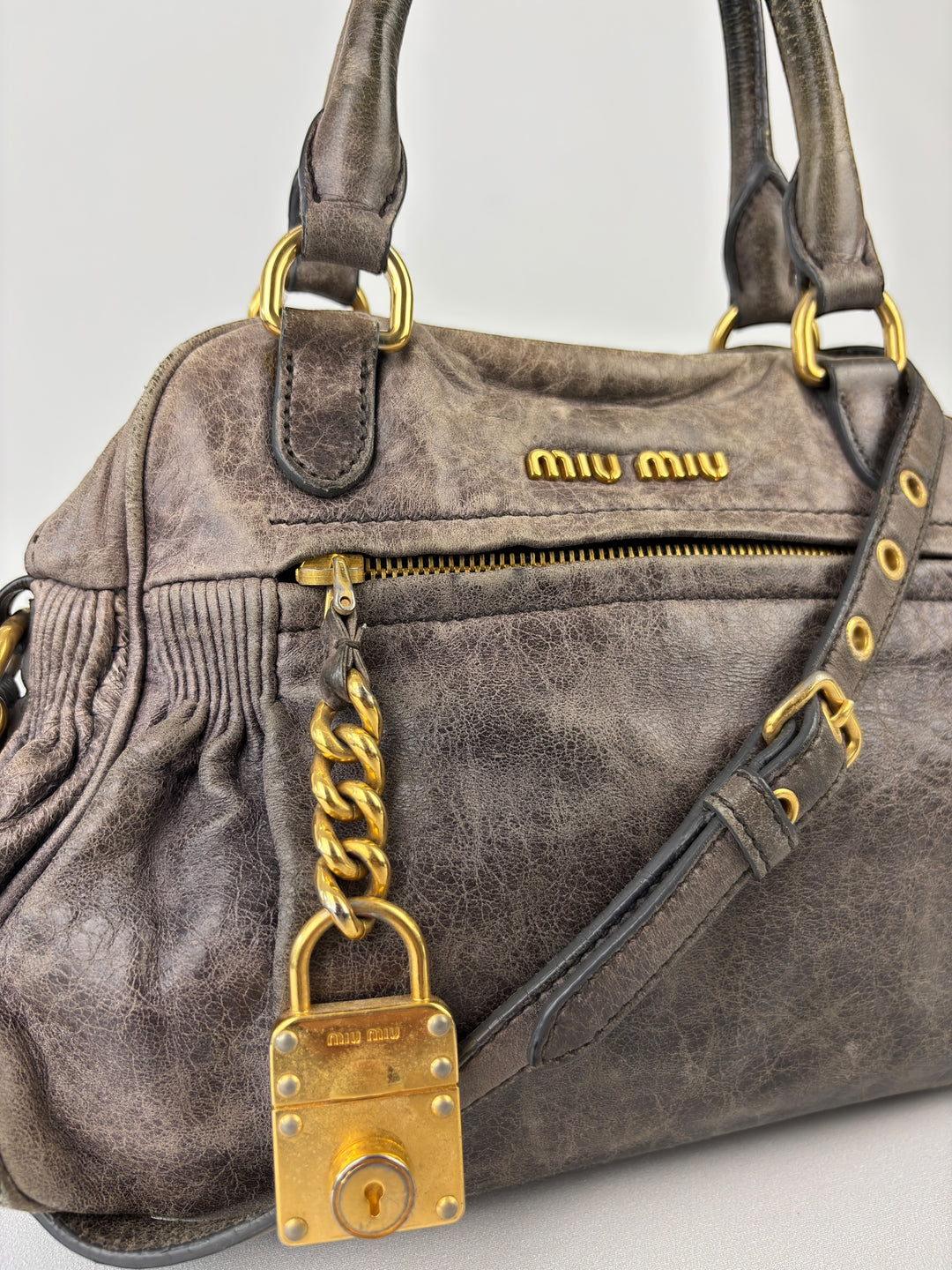 Miu Miu Vitello Lux Satchel / Handbag / Crossbody-Bag