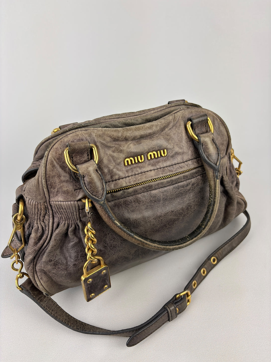 Miu Miu Vitello Lux Satchel / Handbag / Crossbody-Bag