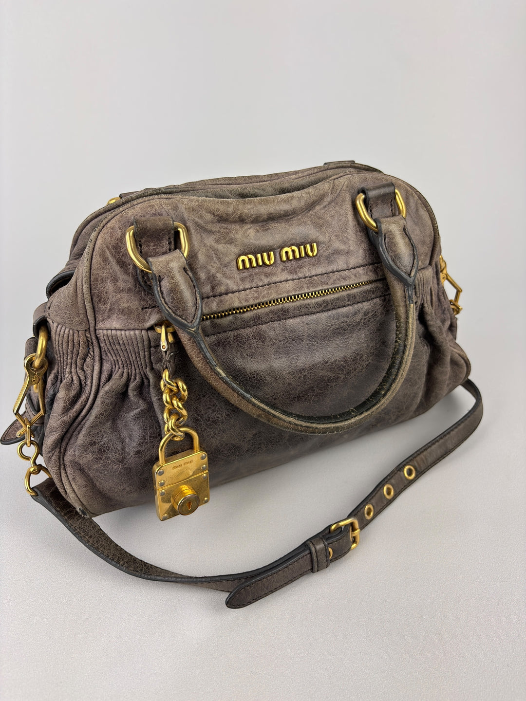 Miu Miu Vitello Lux Satchel / Handbag / Crossbody-Bag