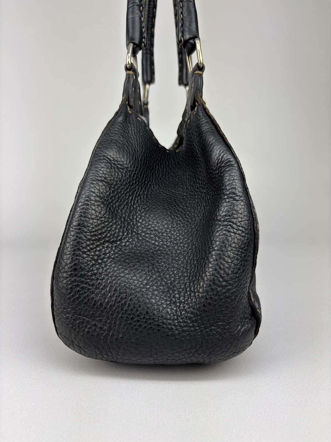 Fendi Selleria-Line Leather Buckle Shoulder-Bag