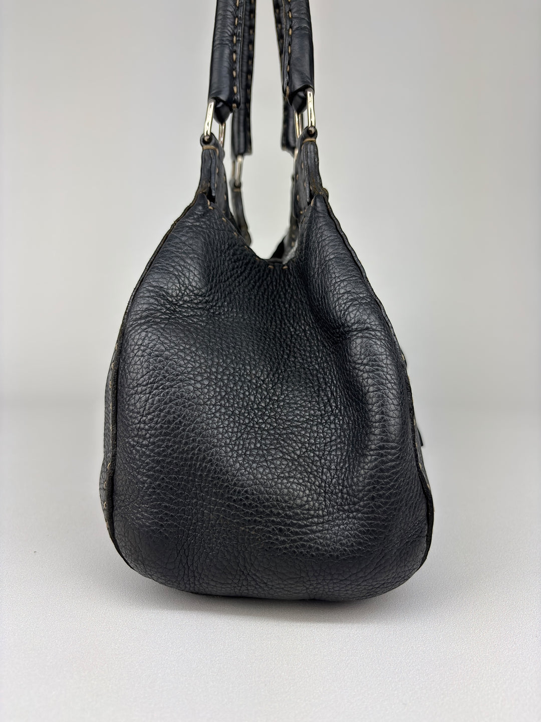 Fendi Selleria-Line Leather Buckle Shoulder-Bag