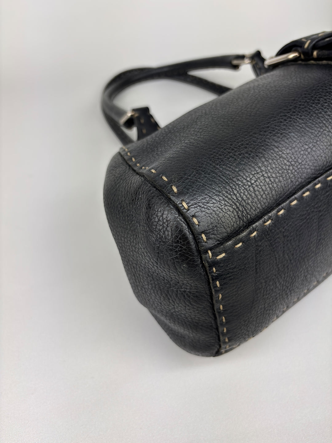 Fendi Selleria-Line Leather Buckle Shoulder-Bag