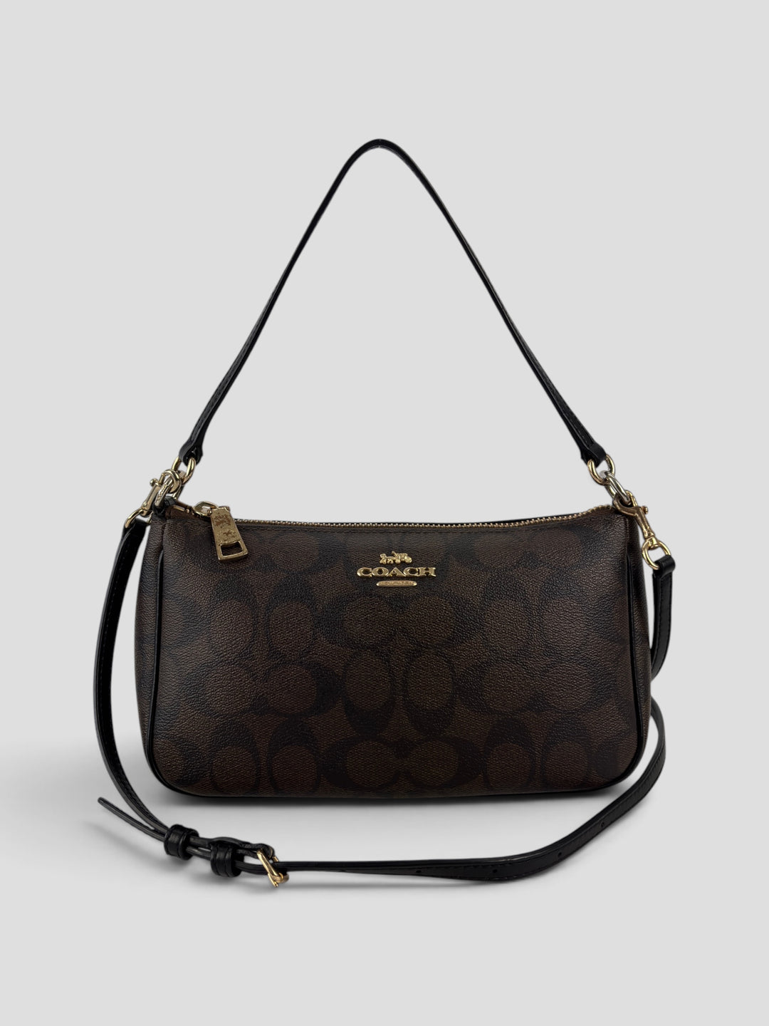 Coach Signature Jacquard Convertible Pochette / Shoulder-Bag