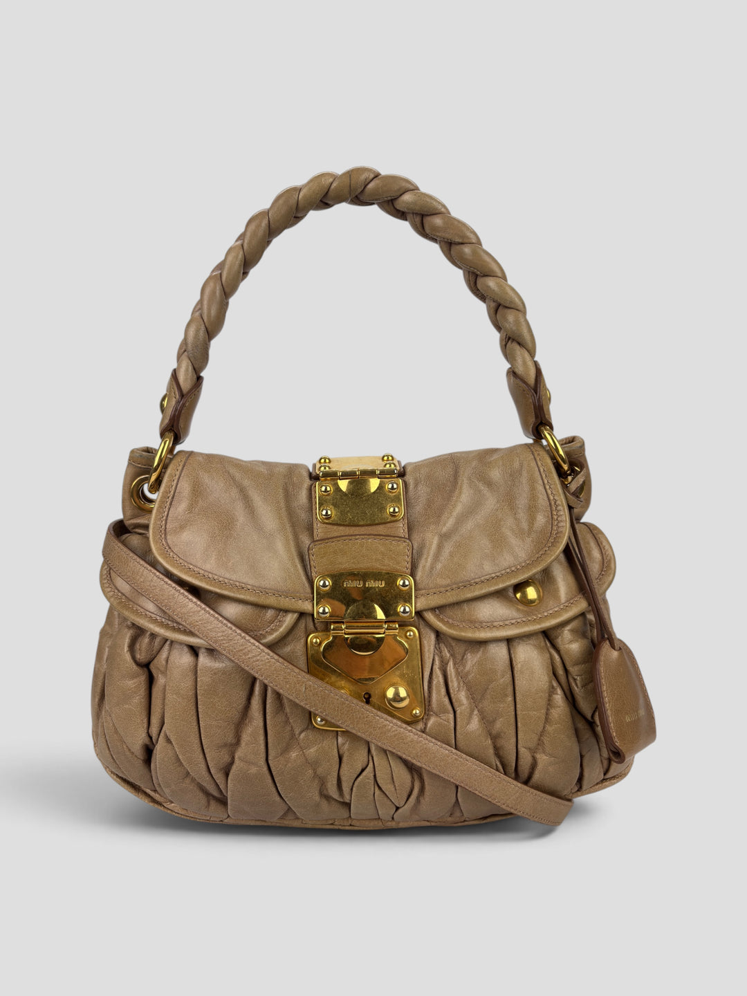 Miu Miu Coffer / Matelassé Coffer Hobo / Shoulder-Bag
