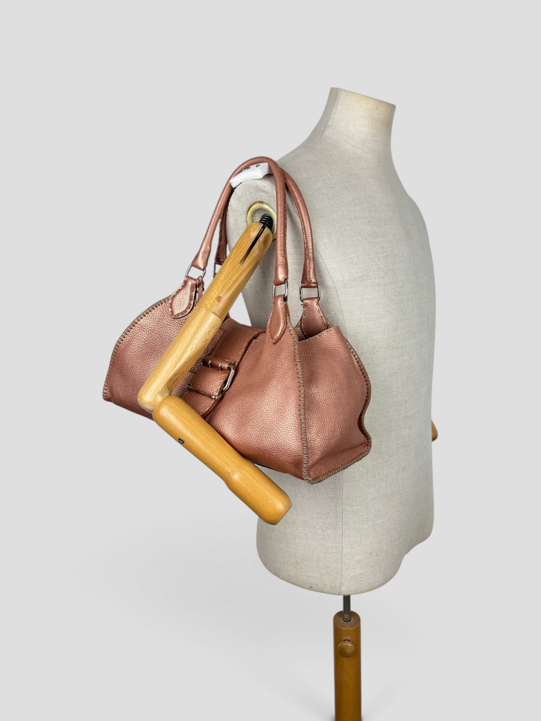 Fendi Selleria Leather Buckle Shoulder-Bag