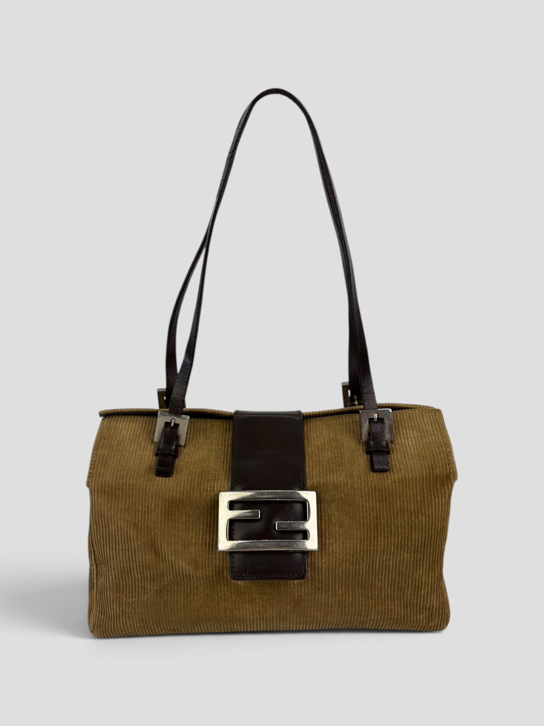 Fendi Baguette Corduroy Compact Shoulder-Bag