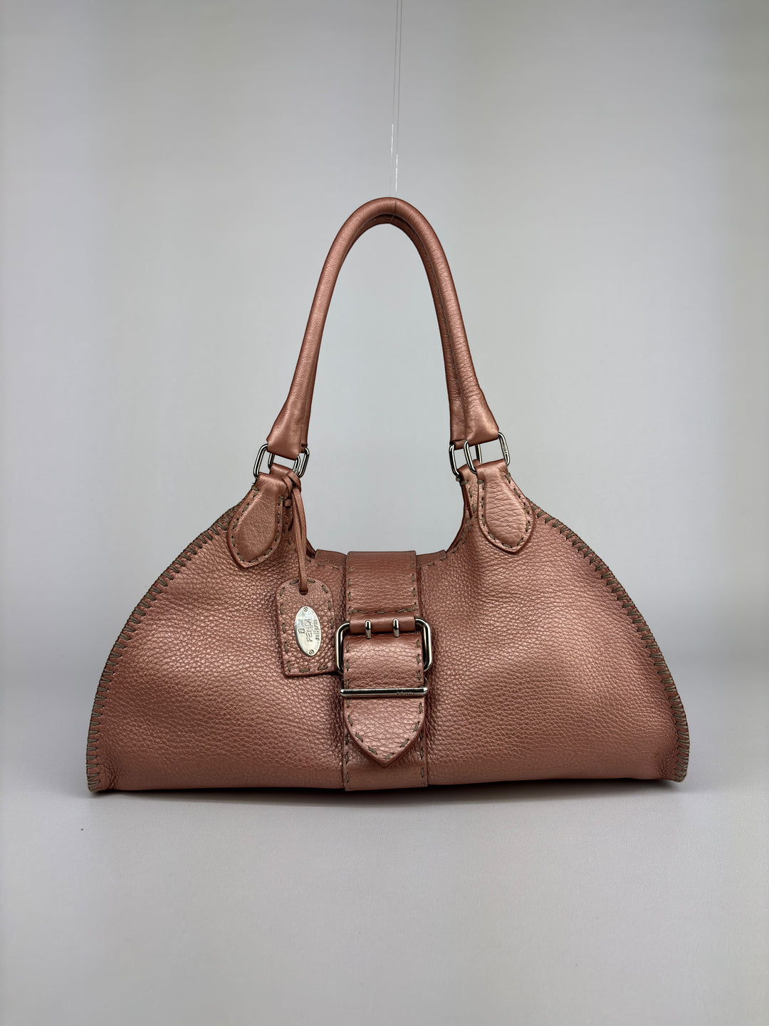 Fendi Selleria Leather Buckle Shoulder-Bag