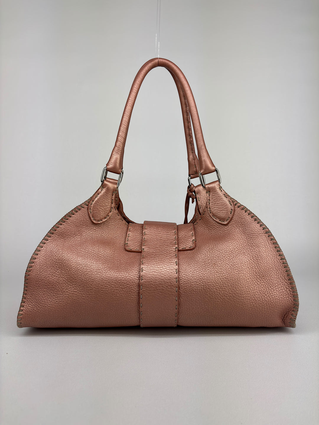 Fendi Selleria Leather Buckle Shoulder-Bag