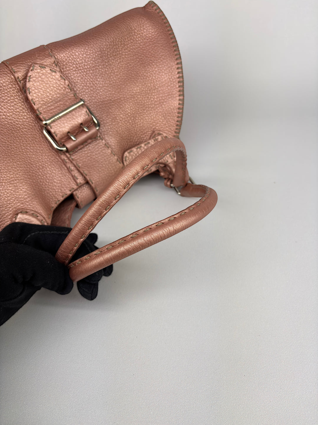 Fendi Selleria Leather Buckle Shoulder-Bag