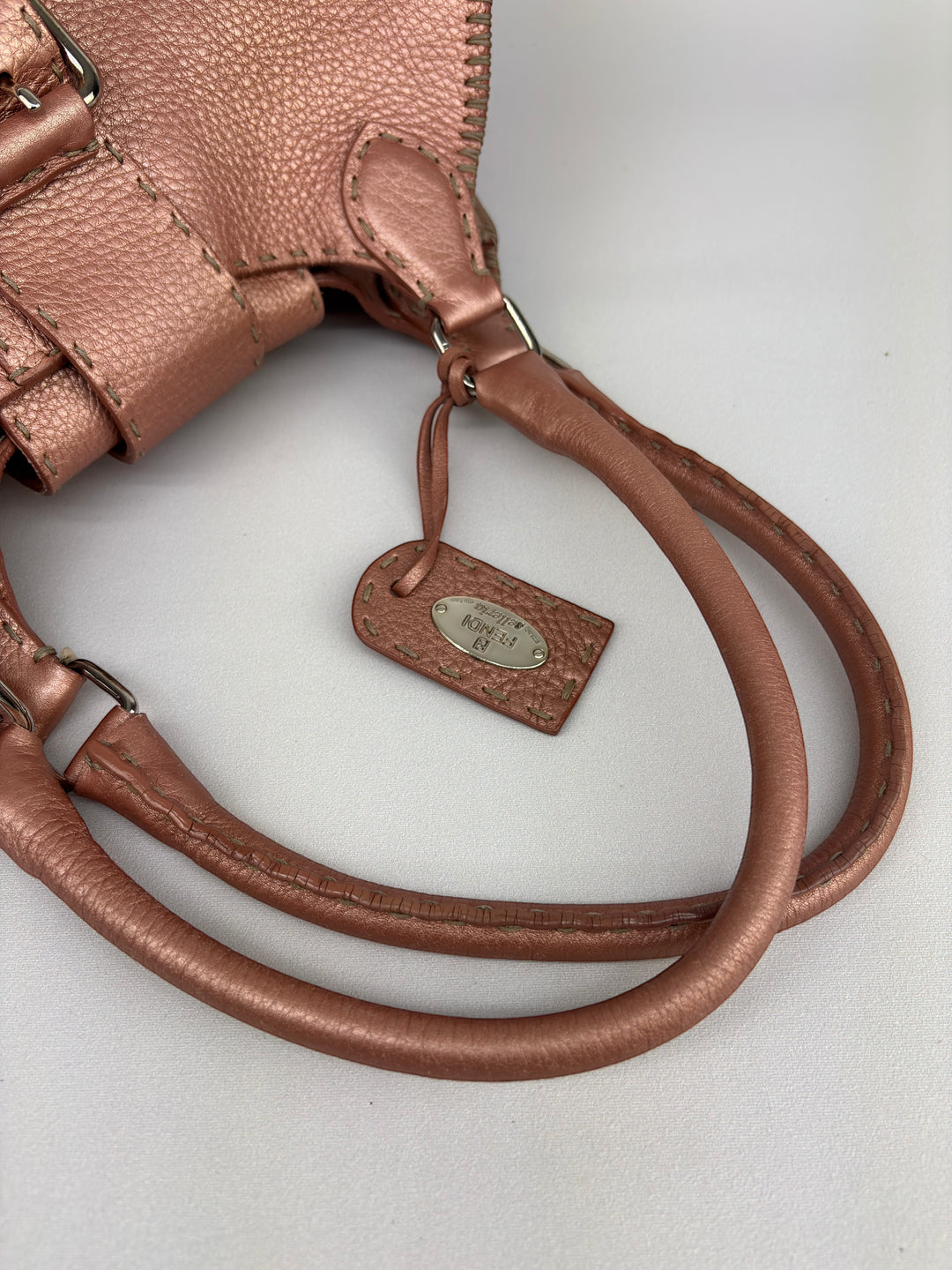 Fendi Selleria Leather Buckle Shoulder-Bag
